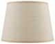 Cal Lighting Hardback Fine Burlap Shade, Light Tan