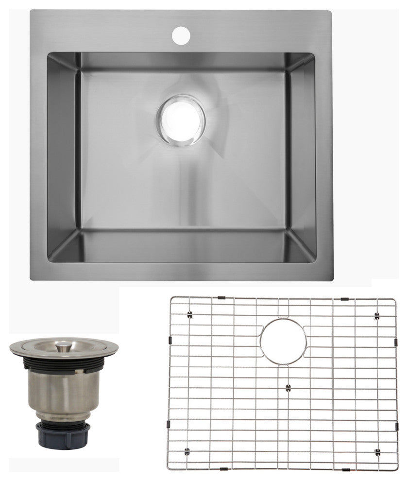 Nantucket Sinks' SR2522-16 Pro Series Small Radius Topmount Sink SR2622-16