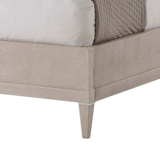 Modern Leather Wrapped Bed - US Queen