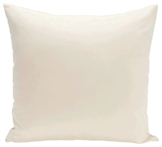 Solid Decorative Pillow, Ivory, 18"x18"