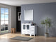 Volez 42" Single Vanity With Side Cabinet Top Square Sink, 28" Mirror