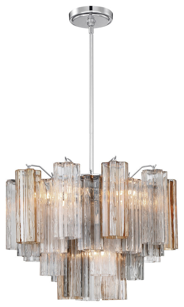 CRYSTORAMA Addis 6 Light Polished Chrome Chandelier