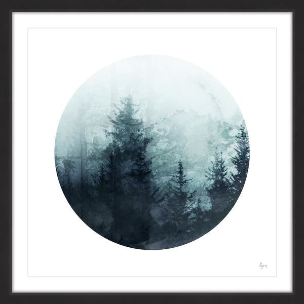"Shadowy Woods" Framed Painting Print, 12"x12"