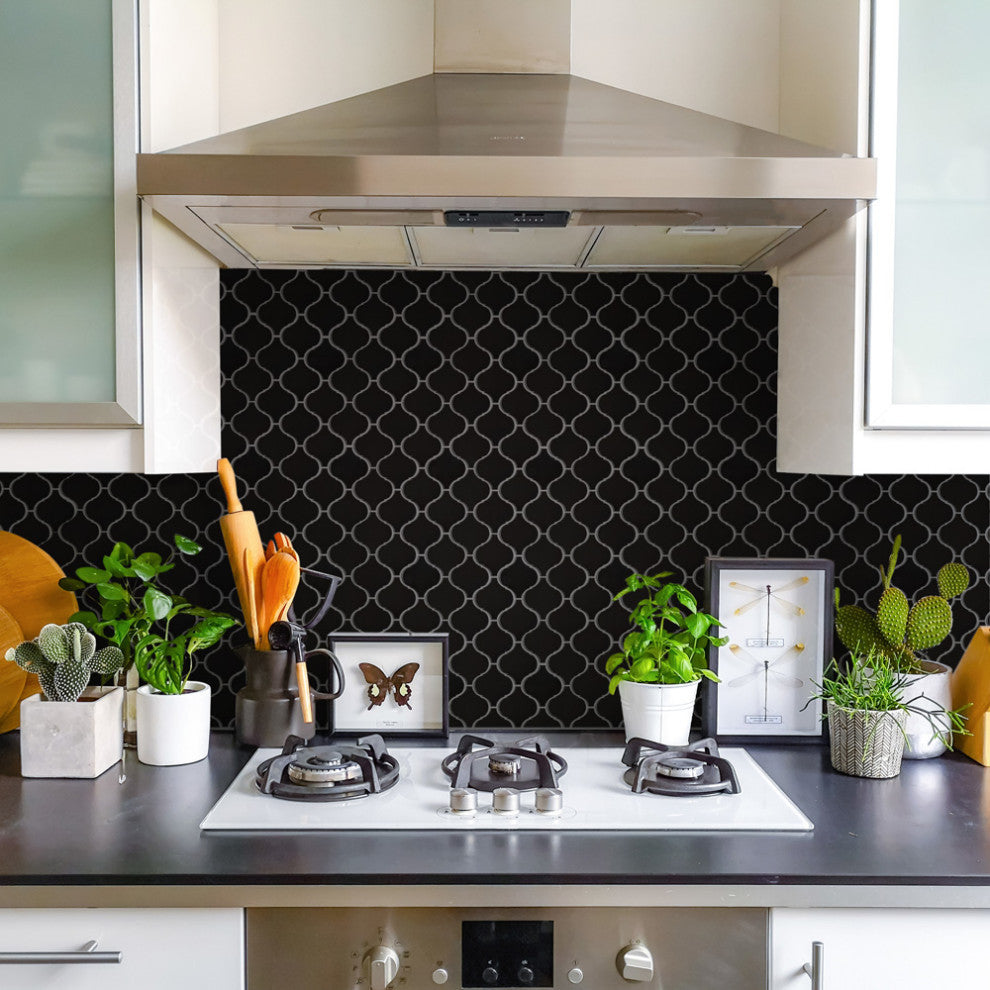 Metro Lantern Matte Black Porcelain Floor and Wall Tile