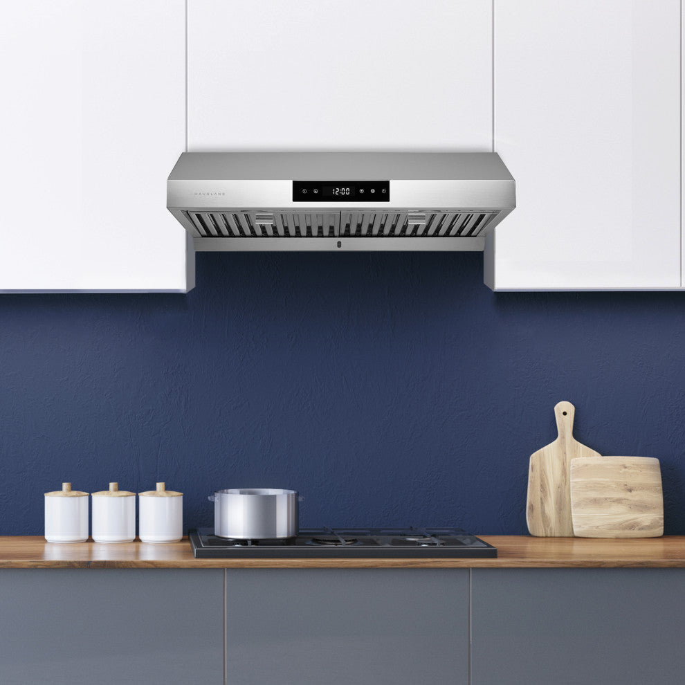 Hauslane | Chef Series PS18 Under Cabinet Kitchen Range Hoods, Stainless Steel, 30"