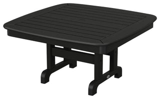 Polywood Nautical 37" Conversation Table, Black