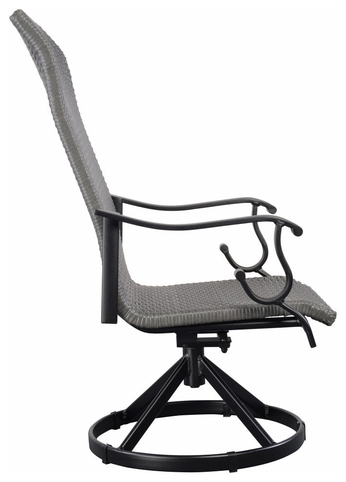 Westin Swivel/Rocking Wicker Chair 2-pack - Black