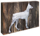 Vintage Dog Silhouette Block