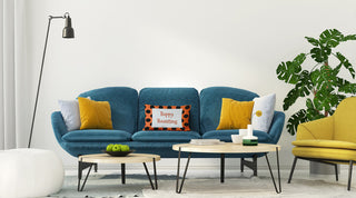 Happy Haunting Dots Accent Pillow, Traditional Orange, 14"x20"