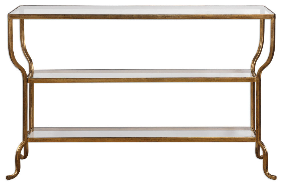 Uttermost Deline Gold Console Table