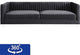 Aviator Grey Velvet Sofa - Grey
