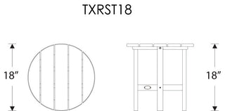 Cape Cod Round 18" Side Table, Vintage Lantern