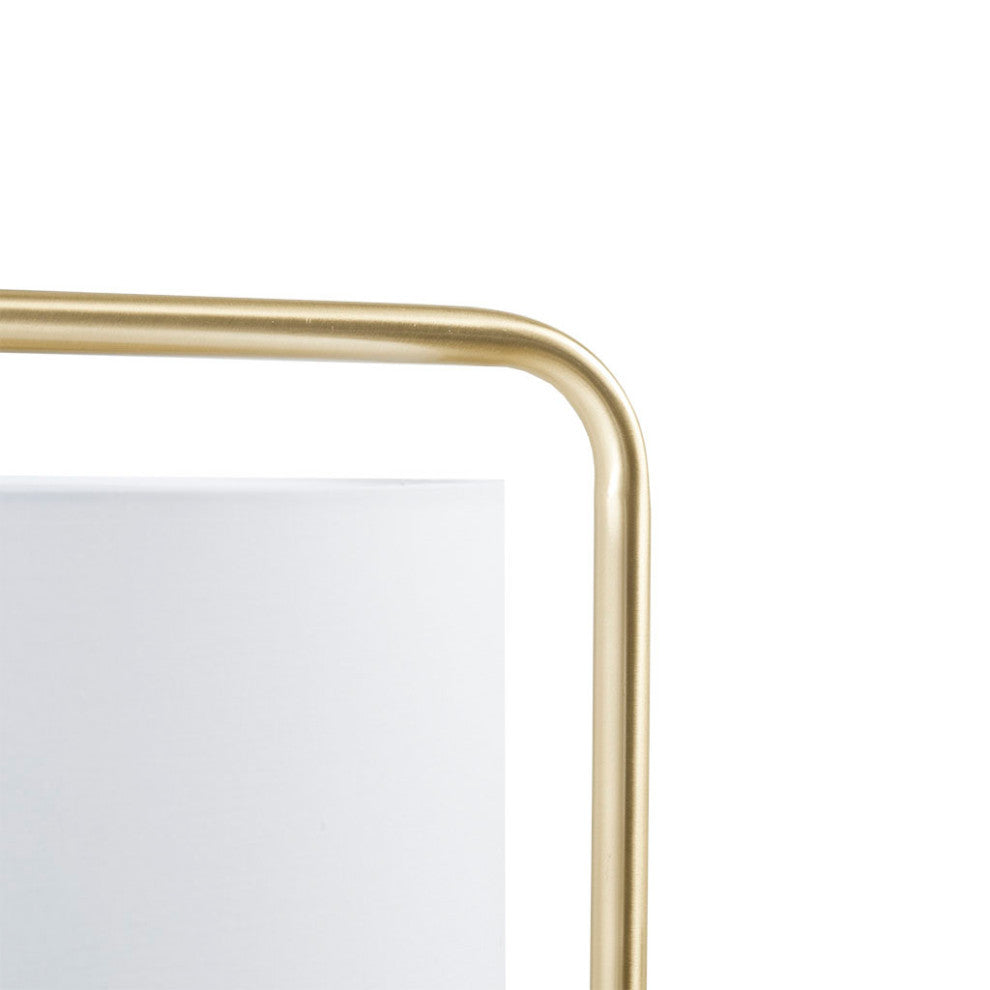 510 Design Angular Arched Metal Floor Lamp, Gold