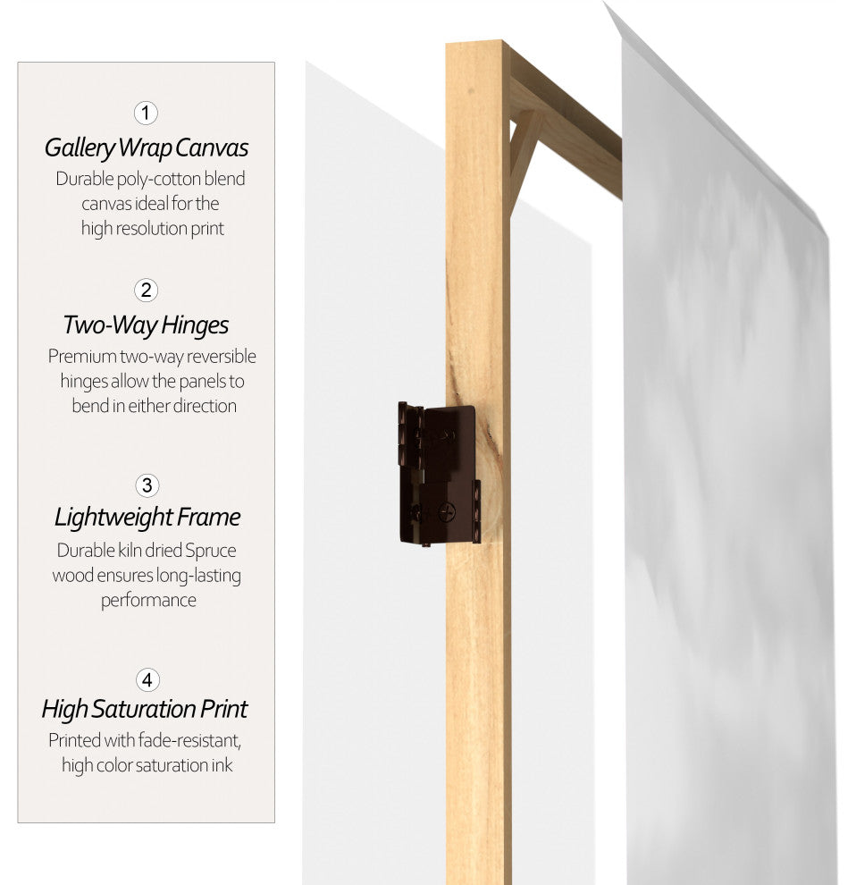 6' Tall Colorful New York Scene Room Divider