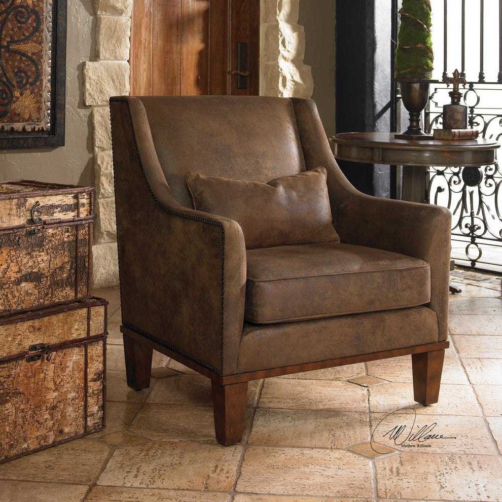 Clay Leather Armchair By Designer Matthew Williams