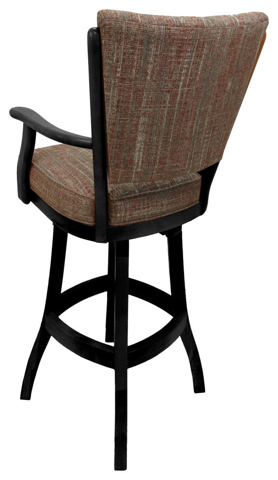 Classic Counter Bar Stools 26" 30" Extra Tall 34", Watusi Madder - Black, 30"
