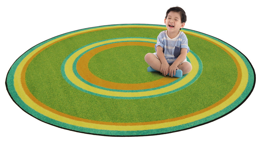 Kid Essentials Rug, Ripples, Retro, 5'4"