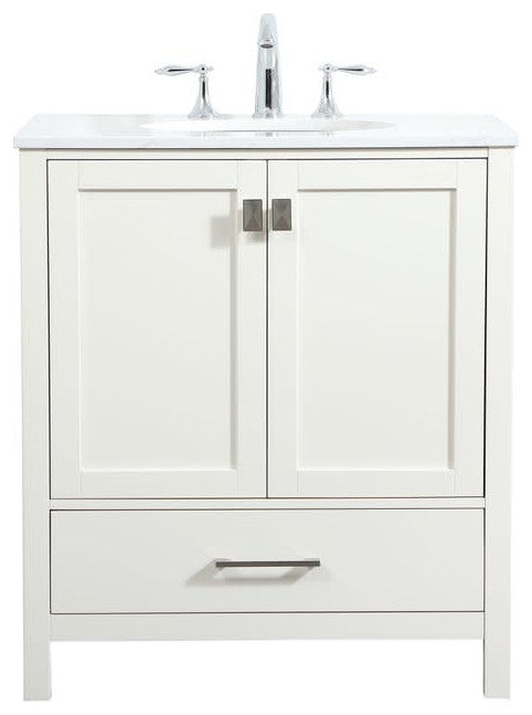 Elegant Lighting VF18830 Irene 30" - White