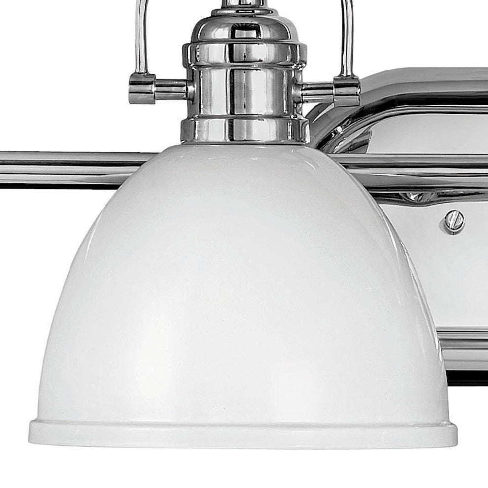 Hinkley Rowan Large Four Light Vanity, Chrome