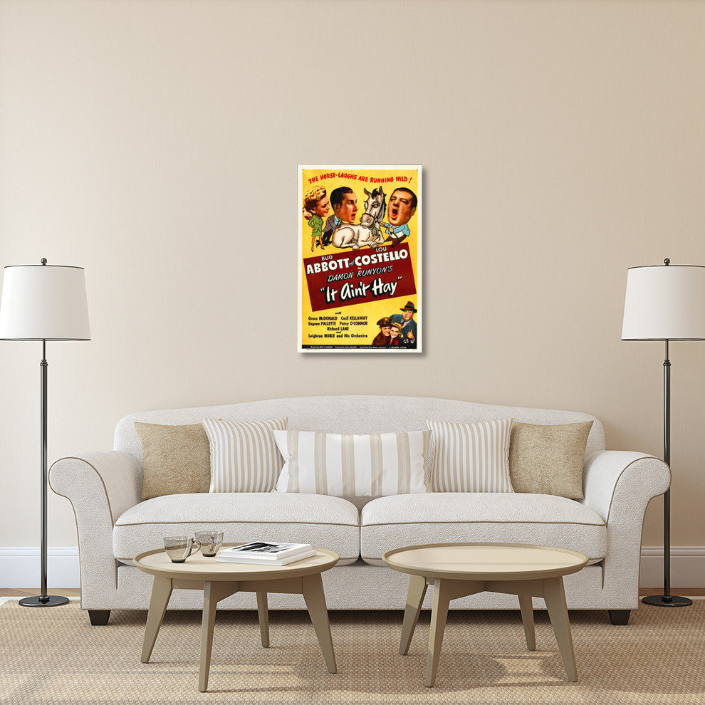 "Abbott & Costello - It Ain't Hay" Canvas by Hollywood Photo Archive, 26x40"