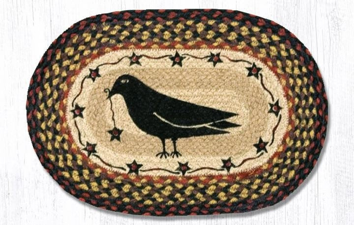 MCrow and Star Printed Oval Sample 10"x15"