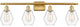 Innovations 516-4W-SG-G652-6 4-Light Bath Vanity Light, Satin Gold