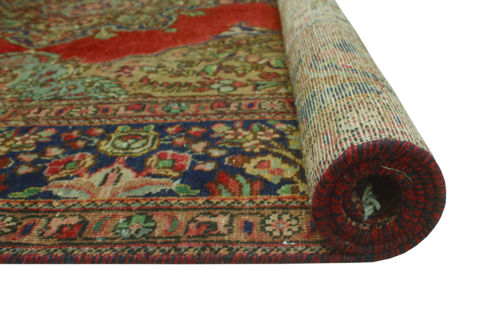 Fine Vintage Distressed Daniela Red Rug