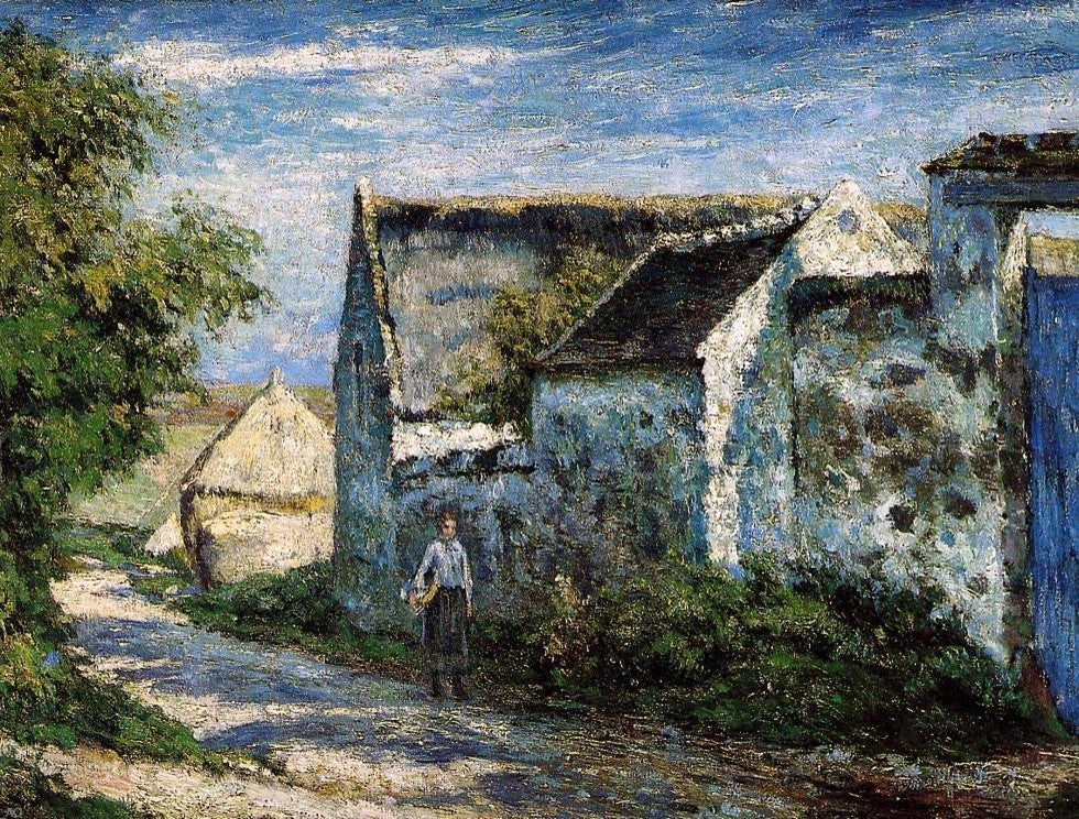 Victor-Alfred-Paul Vignon The Village Road Wall Decal