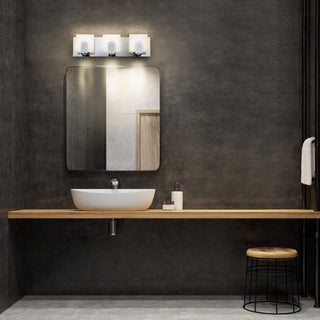 Canmore 3 Light LED Bath Bar Black