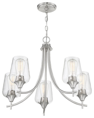Octave 5-Light Chandelier, Satin Nickel