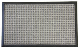 Rubber-Cal "Nottingham" Rubber Backed Carpet Mat - 3 x 5 feet - Gray