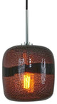 Light Low Voltage Pendant And Canopy Kit, Amber Bronze, Purple Chrome