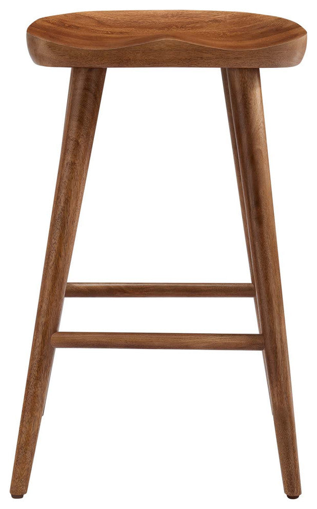Saville Backless Wood Counter Stools - Set of 2