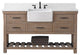 Wesley 60" Bathroom Vanity, Weathered Natural