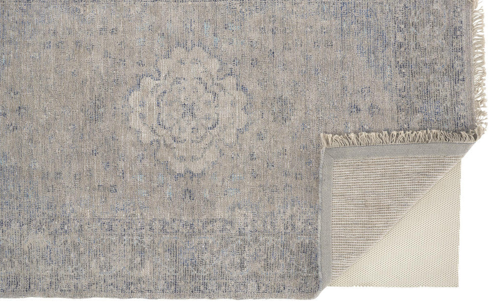 Weave & Wander Ramey Blue 10'x14' Hand Woven Area Rug