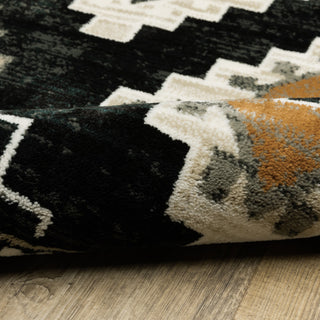 Garson Southwest Diamonds Area Rug, Charcoal, 7'10"x10'
