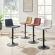 Bruce Gaslift Bar Stool, Pebbled Cream, Fabric