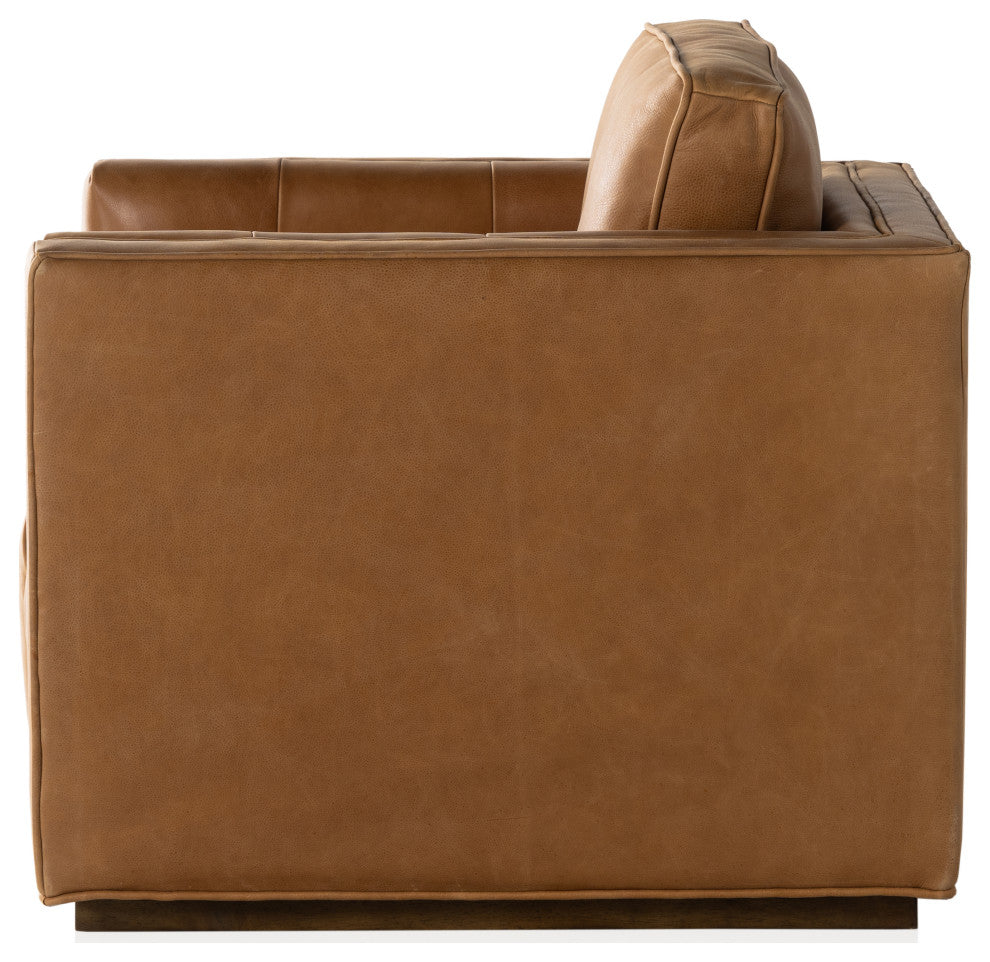Kiera Swivel Chair-Palermo Cognac