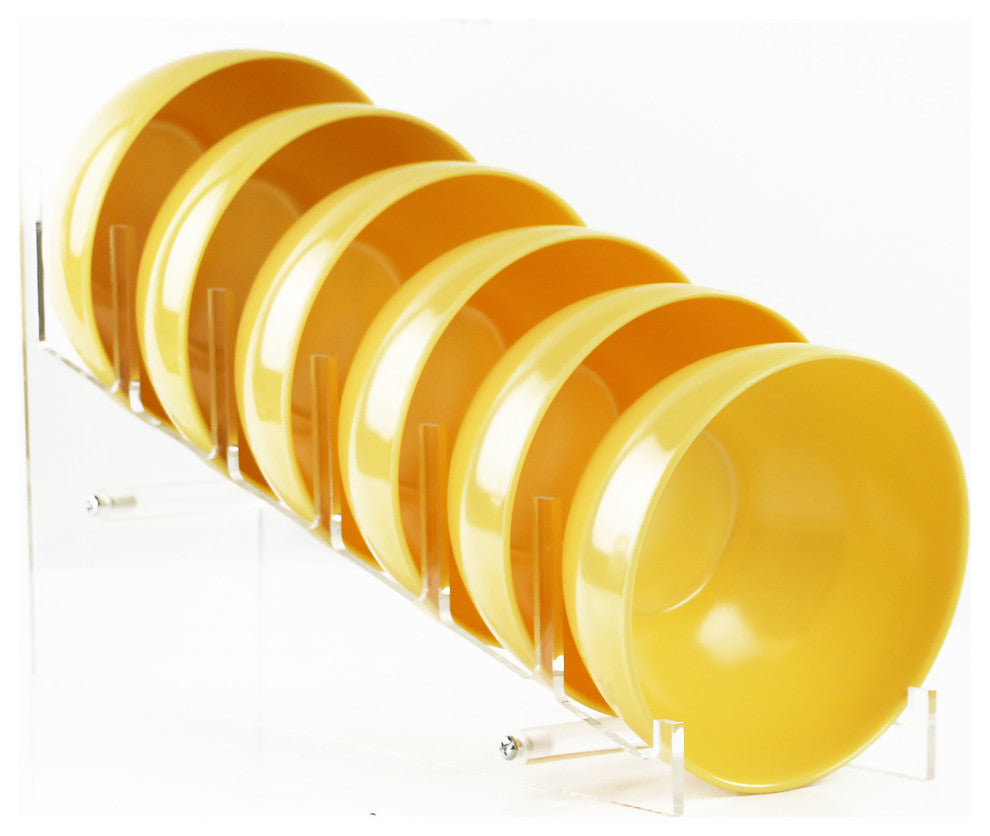 6-Piece Melamine Bowl Set, Lemon