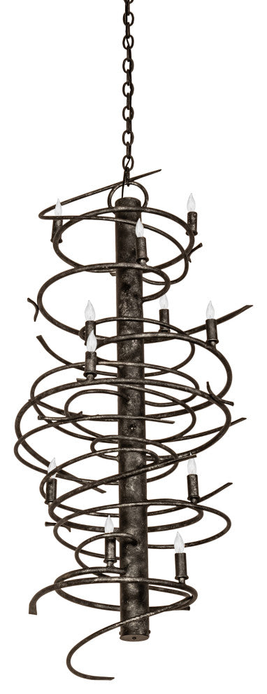21" Wide Cyclone 12 Light Chandelier