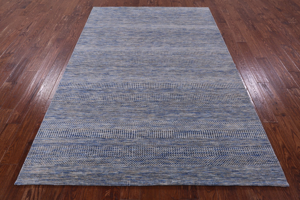 Handmade Savannah Grass Wool and Silk Rug 6' 1" X 8' 11" Q11940