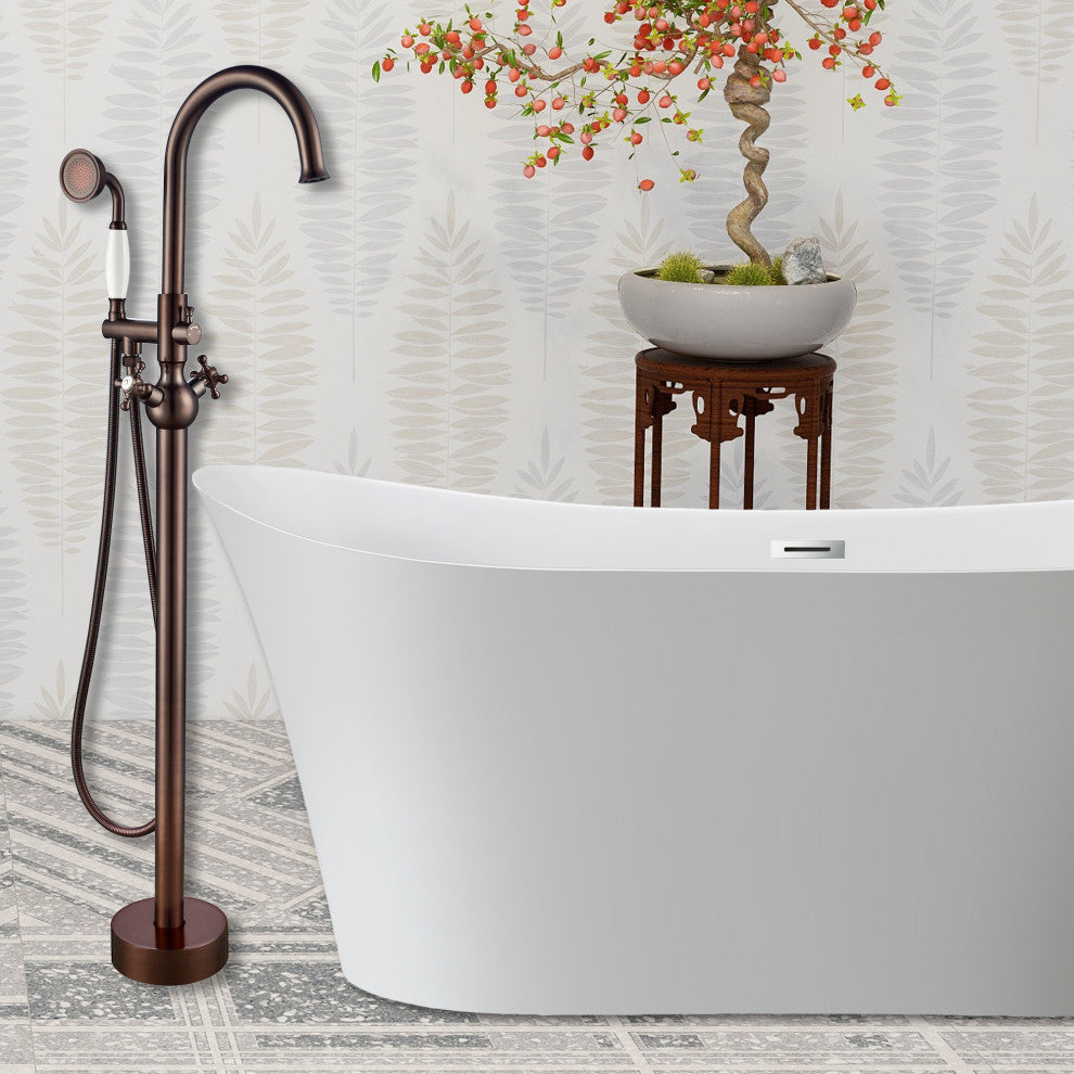 Vanity Art Freestanding Tub Faucet, Oil Rubbed Bronze