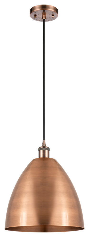 Ballston Dome Mini Pendant, Antique Copper, LED