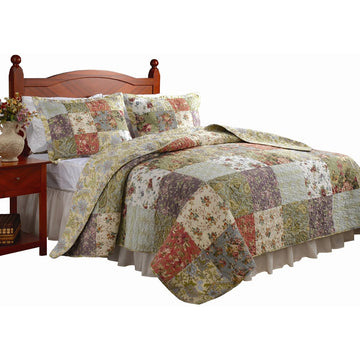 Greenland Blooming Prairie Collection Quilt Set, King