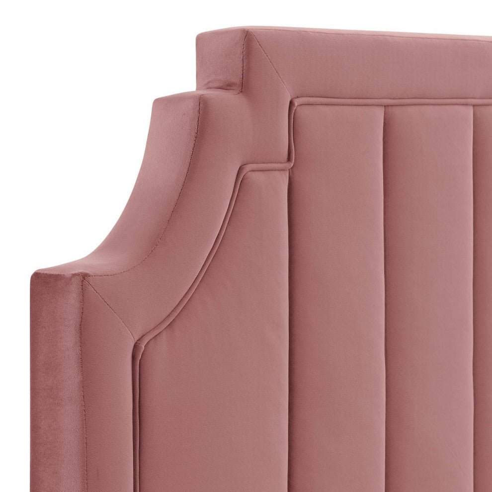 Alyona Channel Tufted Performance Velvet King/California King Headboard