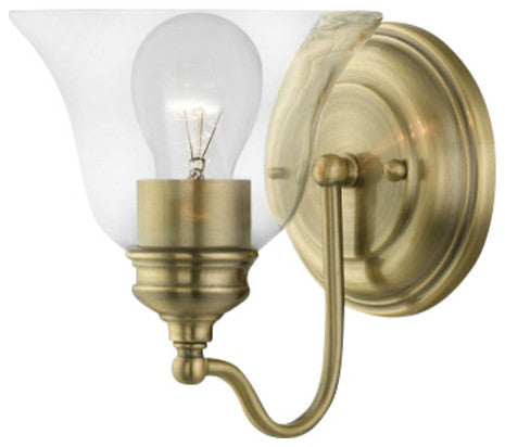 Moreland 1 Light Antique Brass Vanity Sconce