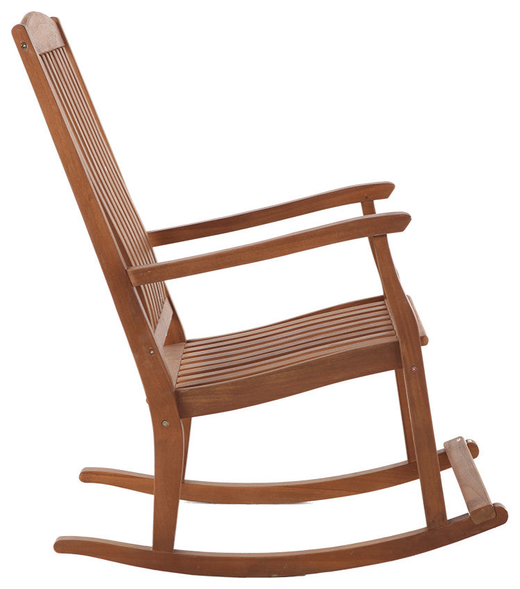 Nordic Style Oiled Teak Rocking Chair