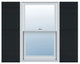 Lifetime Vinyl Standard 4-Board Joined Board-n-Batten Shutters, Black