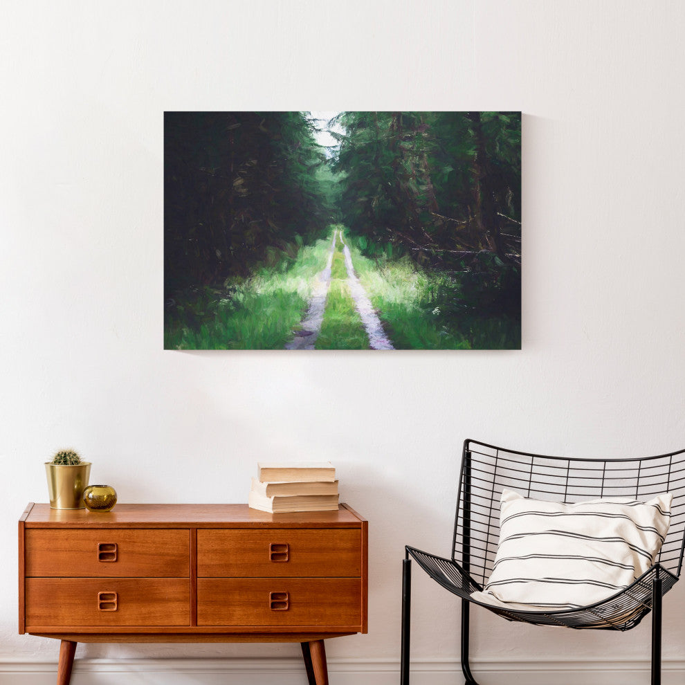 Dark Forest Path 30x20 Canvas