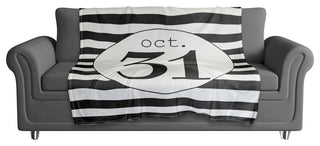 October 31st Stripes Fleece Blanket